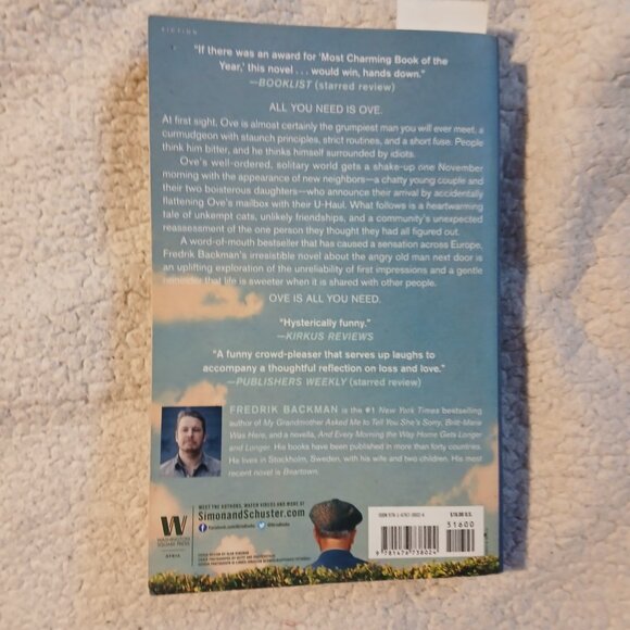 Paperback " A Man Named Ove " Best Seller - Picture 3 of 4